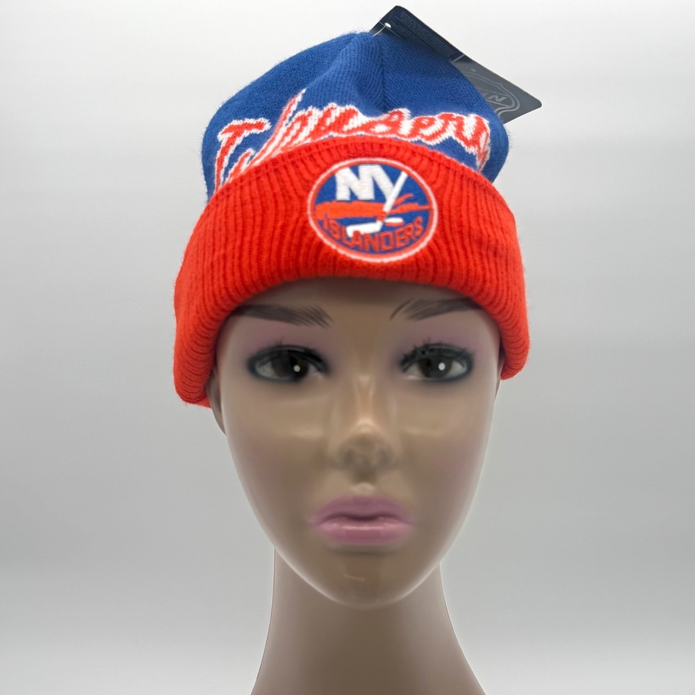 New York Islanders Reebok Face‎ Off Knit Beanie Hat Youth Boys One Size